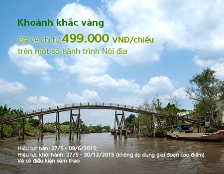 Vietnam Airlines khuyến mãi KHOẢNH KHẮC VÀNG SỐ 4 