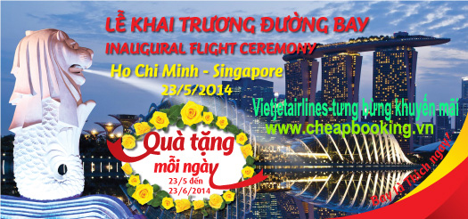 Vietjet khuyến mãi tưng bừng  các chuyến bay đi Singapore(cheapbooking.vn)